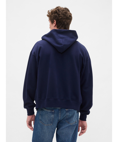 GAP ネイビー フルジップフーディ Mサイズ VintageSoft Full-Zip Hoodie | Gap