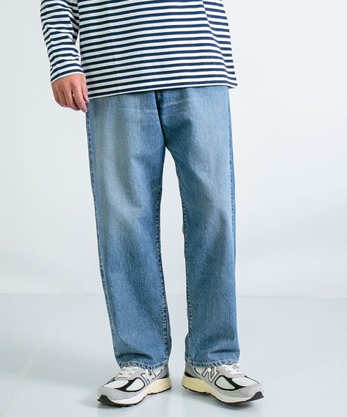 SPELLBOUND（スペルバウンド）の「[SPELLBOUND / スペルバウンド] 12ozセルヴィッジデニム 5Pワイドテーパード（デニムパンツ・メンズ・ライトインディゴブルー・28inch/36inch/32inch/30inch）」の3枚目の写真