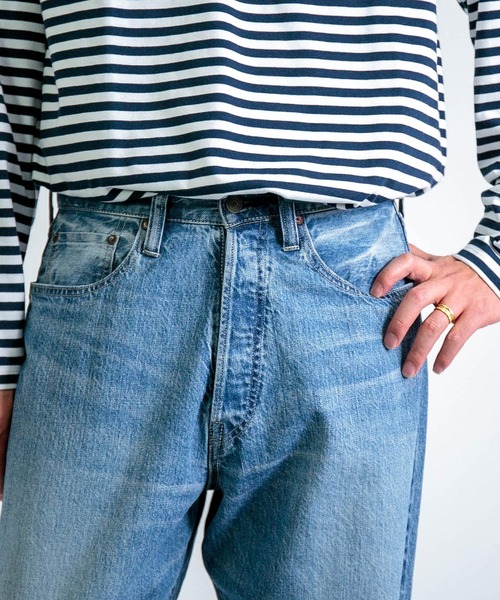 SPELLBOUND（スペルバウンド）の「[SPELLBOUND / スペルバウンド] 12ozセルヴィッジデニム 5Pワイドテーパード（デニムパンツ・メンズ・ライトインディゴブルー・28inch/36inch/32inch/30inch）」の9枚目の写真