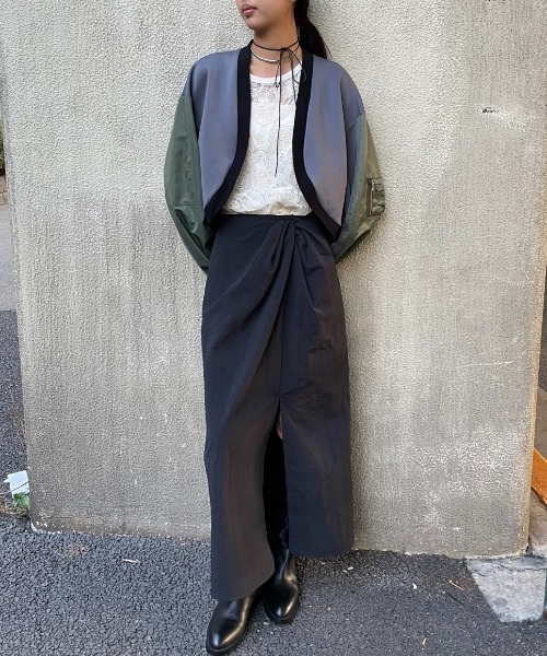 AIC.（エーアイシー）の「MA-1ショートボレロ（カーディガン/ボレロ・レディース・ブラック/チャコールグレー・FREE）」の16枚目の写真