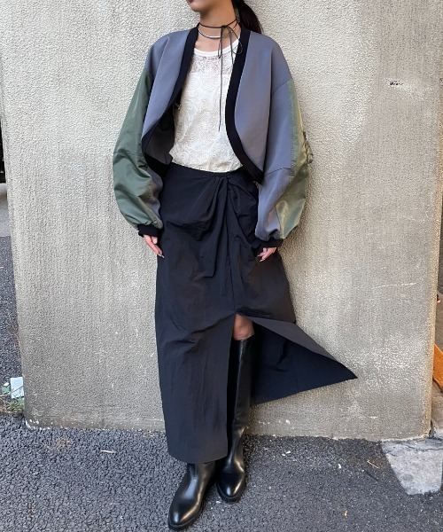 AIC.（エーアイシー）の「MA-1ショートボレロ（カーディガン/ボレロ・レディース・ブラック/チャコールグレー・FREE）」の18枚目の写真