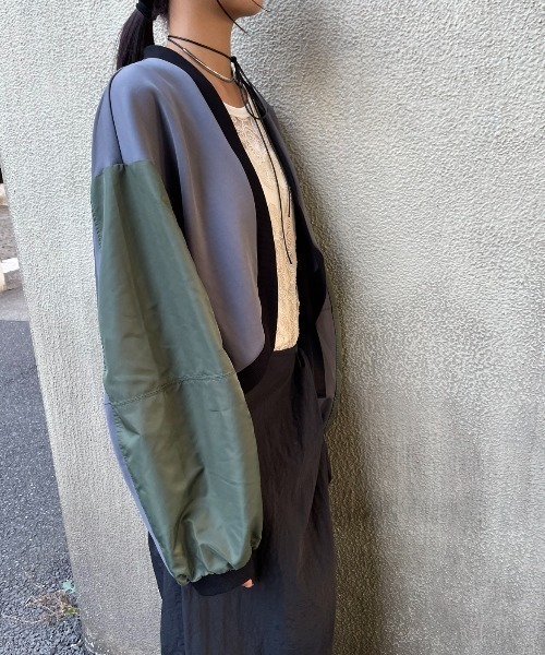 AIC.（エーアイシー）の「MA-1ショートボレロ（カーディガン/ボレロ・レディース・ブラック/チャコールグレー・FREE）」の9枚目の写真