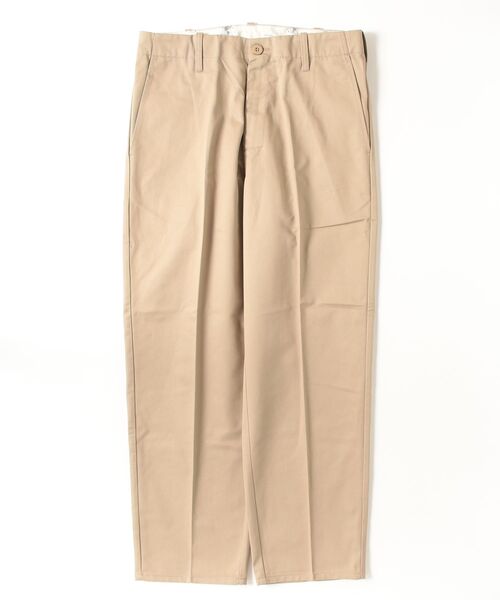 UNIVERSAL OVERALL(ユニバーサルオーバーオール)の「UNIVERSAL OVERALL / T/C TWILL INDUSTRIAL PANTS / タックテーパードワイドパンツ / PT-03R(チノパンツ・メンズ・ベージュ/ブラック・32/34/30/36)」の1枚目の写真