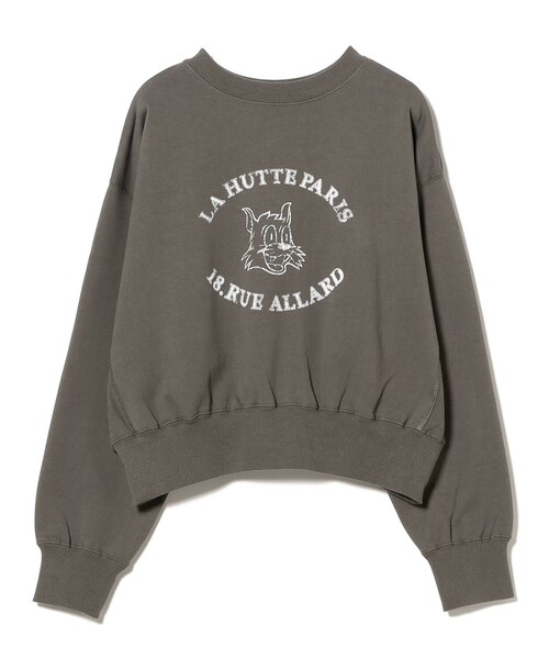 B:MING by BEAMS（ビーミングバイビームス）の「【別注】La Hutte / ロゴ スウェット（スウェット・レディース・グレー/ホワイト系その他5/チャコールグレー・ONE SIZE）」の8枚目の写真