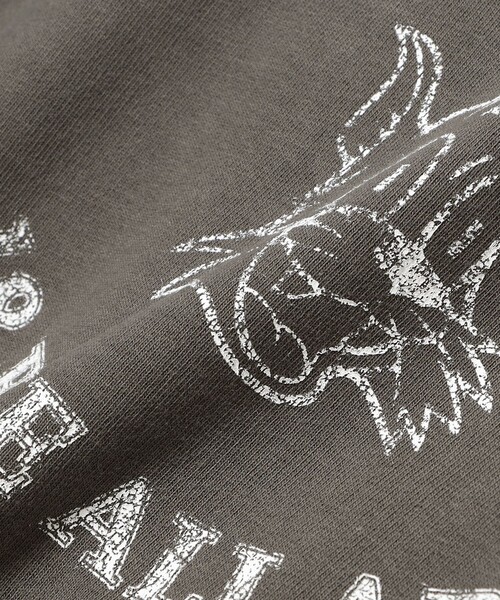 B:MING by BEAMS（ビーミングバイビームス）の「【別注】La Hutte / ロゴ スウェット（スウェット・レディース・グレー/ホワイト系その他5/チャコールグレー・ONE SIZE）」の6枚目の写真