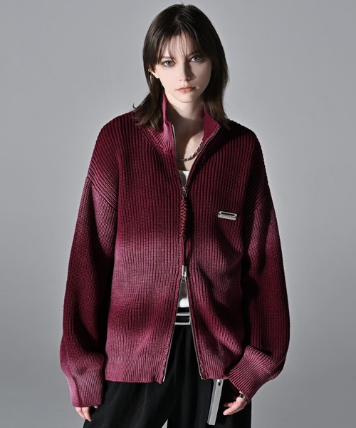 ADRER（アドラー）の「Vintage Make Drivers Knit / ヴィンテージメイクドライバーズニット（ニット/セーター・メンズ・ブラック/ワイン/ネイビー・XS/S/M/L）」の3枚目の写真