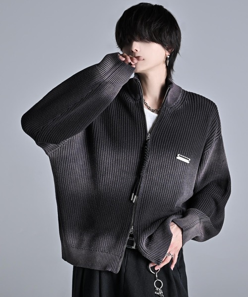 ADRER（アドラー）の「Vintage Make Drivers Knit / ヴィンテージメイクドライバーズニット（ニット/セーター・メンズ・ブラック/ワイン/ネイビー・XS/S/M/L）」の5枚目の写真