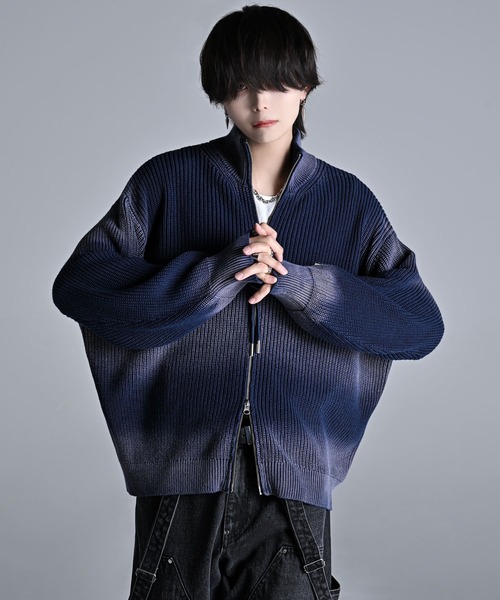 ADRER（アドラー）の「Vintage Make Drivers Knit / ヴィンテージメイクドライバーズニット（ニット/セーター・メンズ・ブラック/ワイン/ネイビー・XS/S/M/L）」の11枚目の写真