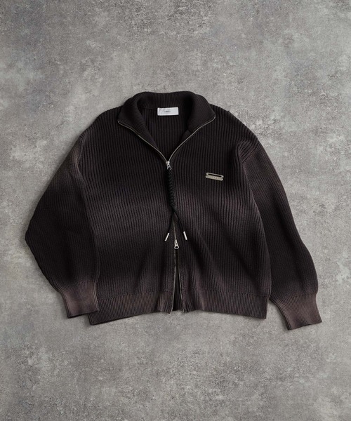 ADRER（アドラー）の「Vintage Make Drivers Knit / ヴィンテージメイクドライバーズニット（ニット/セーター・メンズ・ブラック/ワイン/ネイビー・XS/S/M/L）」の4枚目の写真