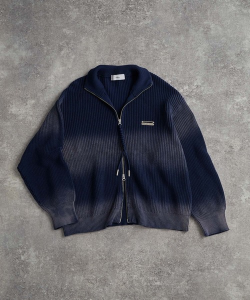 ADRER（アドラー）の「Vintage Make Drivers Knit / ヴィンテージメイクドライバーズニット（ニット/セーター・メンズ・ブラック/ワイン/ネイビー・XS/S/M/L）」の10枚目の写真