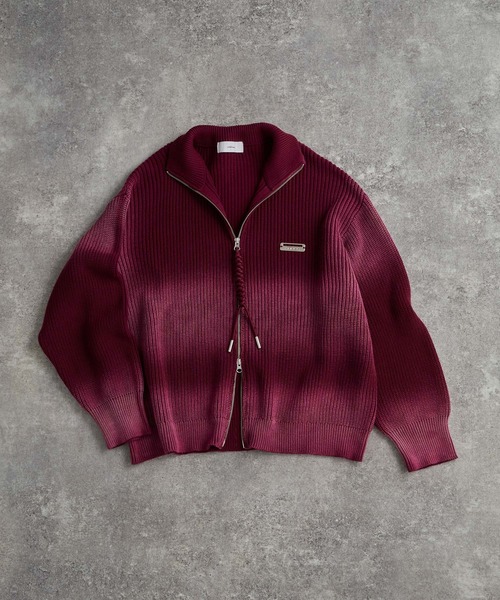 ADRER（アドラー）の「Vintage Make Drivers Knit / ヴィンテージメイクドライバーズニット（ニット/セーター・メンズ・ブラック/ワイン/ネイビー・XS/S/M/L）」の7枚目の写真