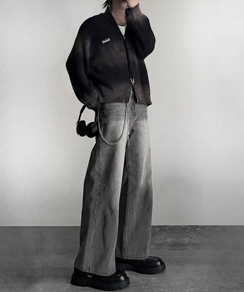 ADRER（アドラー）の「Vintage Make Drivers Knit / ヴィンテージメイクドライバーズニット（ニット/セーター・メンズ・ブラック/ワイン/ネイビー・XS/S/M/L）」の6枚目の写真