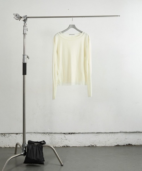 DOUBLE LAYERED LONG SLEEVE T SHIRT（Tシャツ/カットソー）｜NVRFRGT