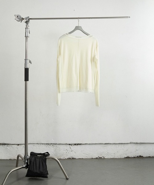 DOUBLE LAYERED LONG SLEEVE T SHIRT（Tシャツ/カットソー）｜NVRFRGT