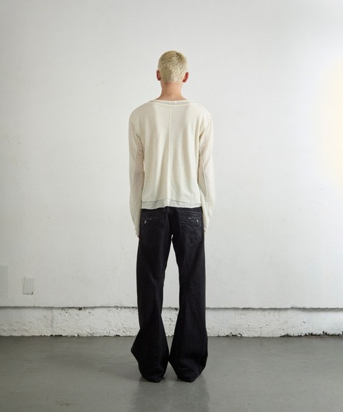 DOUBLE LAYERED LONG SLEEVE T SHIRT（Tシャツ/カットソー）｜NVRFRGT