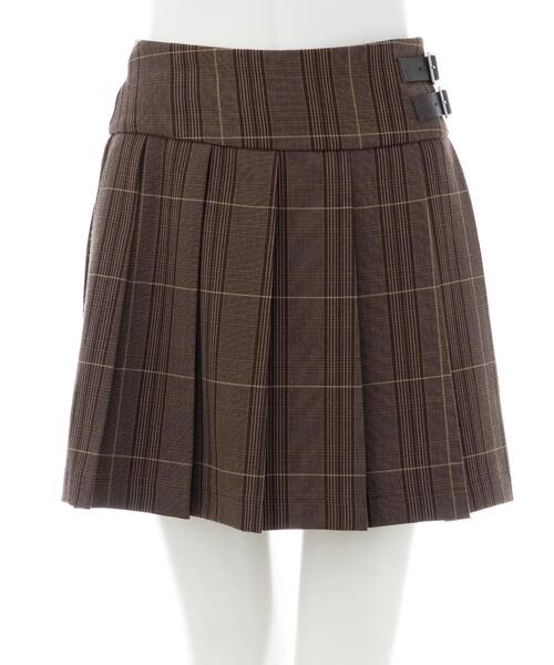 INGNI（イング）の「サイドベルトチェック柄プリーツスカパン（スカート・レディース・ブラウン系その他2/グレー系8・FREE）」の14枚目の写真