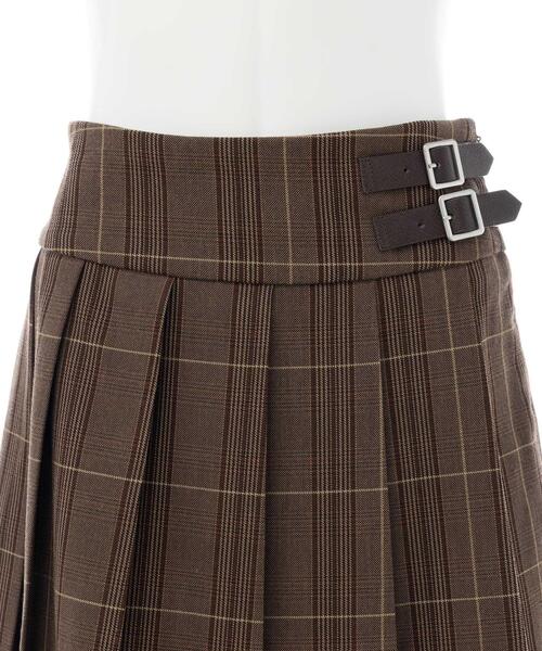 INGNI（イング）の「サイドベルトチェック柄プリーツスカパン（スカート・レディース・ブラウン系その他2/グレー系8・FREE）」の16枚目の写真