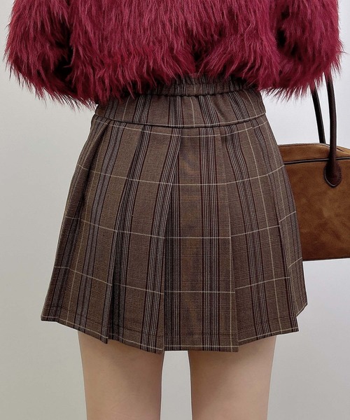 INGNI（イング）の「サイドベルトチェック柄プリーツスカパン（スカート・レディース・ブラウン系その他2/グレー系8・FREE）」の9枚目の写真