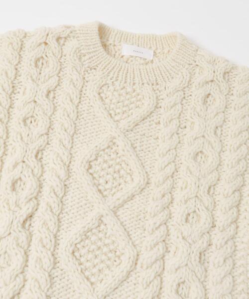 かぐれ（カグレ）の「ペルーアランプルオーバーニット（ニット/セーター・レディース・グレー/アイボリー・FREE）」の8枚目の写真