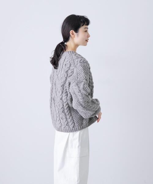 かぐれ（カグレ）の「ペルーアランプルオーバーニット（ニット/セーター・レディース・グレー/アイボリー・FREE）」の11枚目の写真