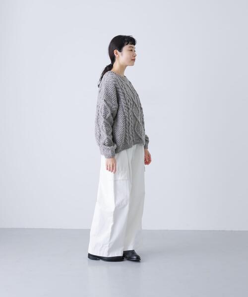 かぐれ（カグレ）の「ペルーアランプルオーバーニット（ニット/セーター・レディース・グレー/アイボリー・FREE）」の13枚目の写真