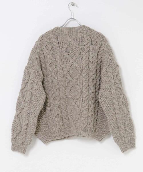 かぐれ（カグレ）の「ペルーアランプルオーバーニット（ニット/セーター・レディース・グレー/アイボリー・FREE）」の16枚目の写真