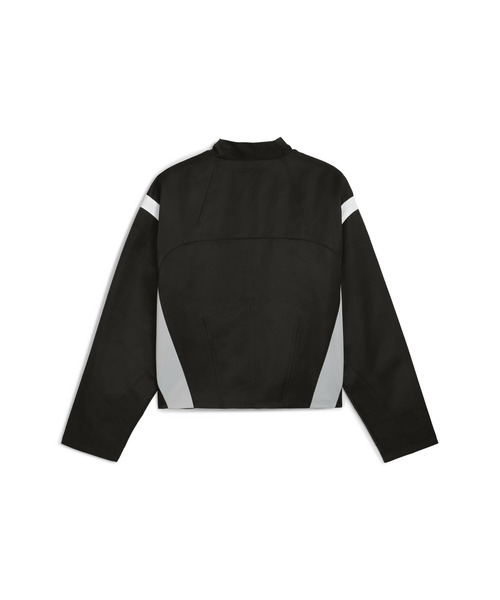PUMA（プーマ）の「PUMA プーマ ユニセックス ナイン トゥ ファイブ ジャケット（ブルゾン・メンズ・ブラック/プラム・X-SMALL/SMALL/MEDIUM/LARGE/X-LARGE）」の3枚目の写真