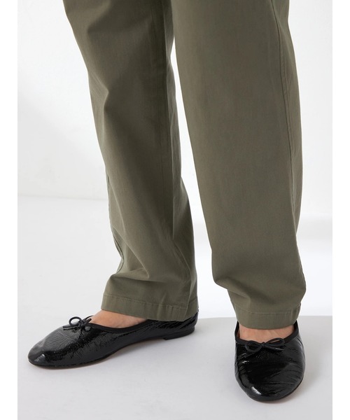 McGREGOR(マックレガー)の「綿レーヨンサテン起毛ストレートパンツ(チノパンツ・レディース・ネイビー/モスグリーン/サンドベージュ/ライトブラウン・L/M/S)」の13枚目の写真