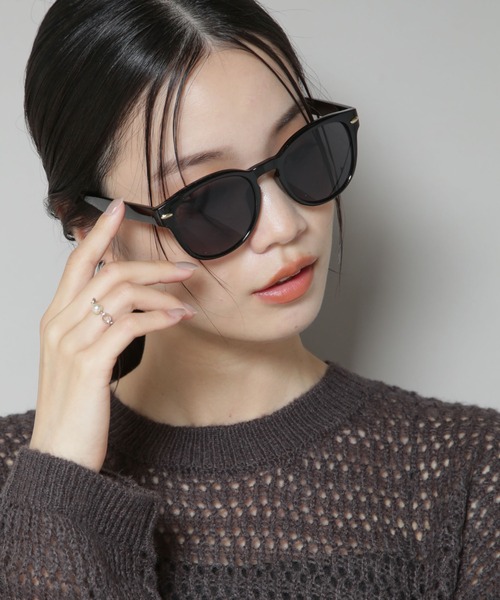 NANO universe（ナノユニバース）の「ワンポイントフレームサングラス（サングラス・レディース・ブラウン/ブラック・F）」の2枚目の写真