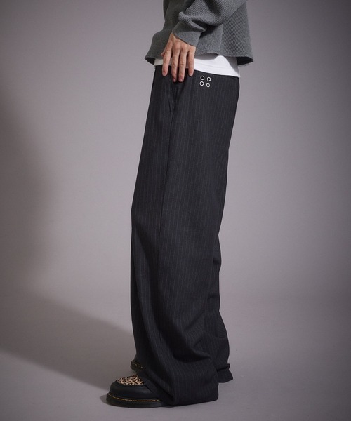 Perushu(ペルーシュ)の「ウールタッチ 2タックワイドスラックスパンツ(スラックス・メンズ・ブラック/グレー/ブラウン・MEDIUM/SMALL/LARGE)」の6枚目の写真