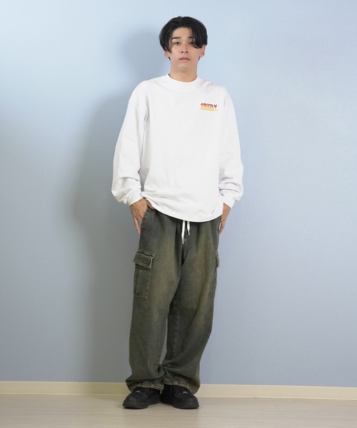 GRIZZLY(グリズリー)の「GRIZZLY/グリズリー 長袖Tシャツ/ロンT バックプリント G25FW-4402(Tシャツ/カットソー・メンズ・ホワイト/ブラック・XL/L/M)」の6枚目の写真