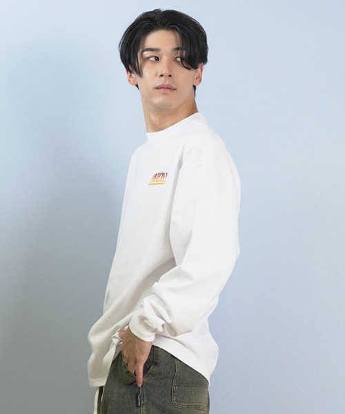 GRIZZLY(グリズリー)の「GRIZZLY/グリズリー 長袖Tシャツ/ロンT バックプリント G25FW-4402(Tシャツ/カットソー・メンズ・ホワイト/ブラック・XL/L/M)」の4枚目の写真