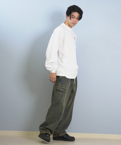 GRIZZLY(グリズリー)の「GRIZZLY/グリズリー 長袖Tシャツ/ロンT バックプリント G25FW-4402(Tシャツ/カットソー・メンズ・ホワイト/ブラック・XL/L/M)」の8枚目の写真