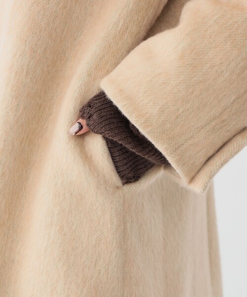 maturely / シャギー ヘリンボーン ダッフルコート（ダッフルコート