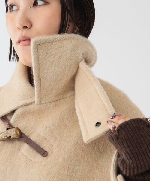 maturely / シャギー ヘリンボーン ダッフルコート（その他アウター