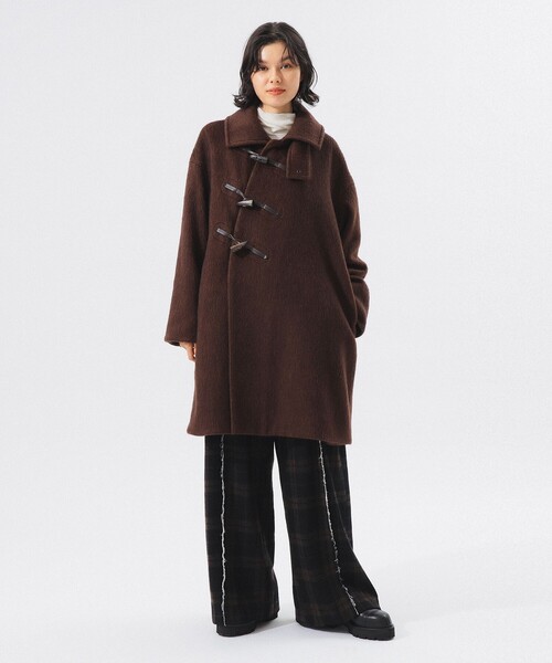 maturely / シャギー ヘリンボーン ダッフルコート（ダッフルコート
