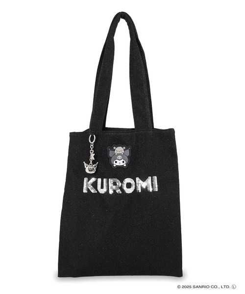 sanrio（サンリオ）の「【WEB限定商品】【ELGAES限定】Sanrio characters(サンリオキャラクターズ)トートバッグ クロミ・ハローキティ SAN-0121（トートバッグ・レディース・シルバー/ブラック・FREE）」の9枚目の写真
