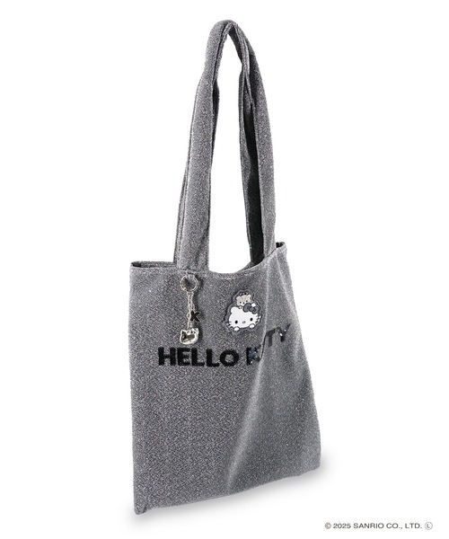 sanrio（サンリオ）の「【WEB限定商品】【ELGAES限定】Sanrio characters(サンリオキャラクターズ)トートバッグ クロミ・ハローキティ SAN-0121（トートバッグ・レディース・シルバー/ブラック・FREE）」の18枚目の写真