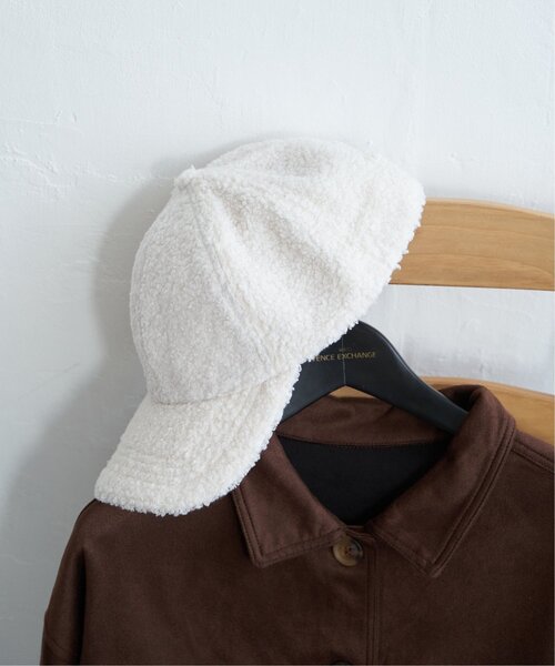 VENCEEXCHANGE(ヴァンスエクスチェンジ)の「シンプルボアキャップ(キャップ・レディース・アイボリー/ブラック/ブラウン・FREE)」の2枚目の写真