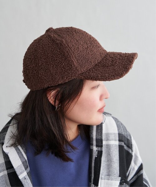 VENCEEXCHANGE(ヴァンスエクスチェンジ)の「シンプルボアキャップ(キャップ・レディース・アイボリー/ブラック/ブラウン・FREE)」の5枚目の写真