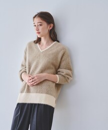 UNITED ARROWS（ユナイテッドアローズ）の「フォックスカシミヤ Vネック ニット（ニット/セーター・レディース）」