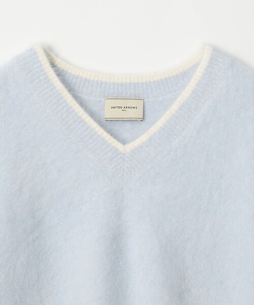 Drawer カシミアvネックニット Drawer（ドゥロワー）の「Drawer 7GカシミヤVネックカーディガン