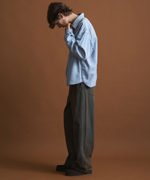 PUBLIC TOKYO（パブリックトウキョウ）の「【SHIOTA × PUBLIC TOKYO】ウエスタンキュプラシャツ（シャツ/ブラウス・メンズ・オフホワイト/セージグリーン/ライトブルー・1/2）」の6枚目の写真