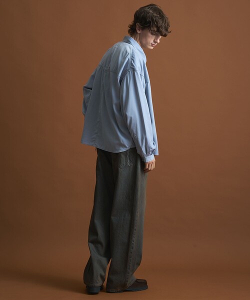 PUBLIC TOKYO（パブリックトウキョウ）の「【SHIOTA × PUBLIC TOKYO】ウエスタンキュプラシャツ（シャツ/ブラウス・メンズ・オフホワイト/セージグリーン/ライトブルー・1/2）」の7枚目の写真