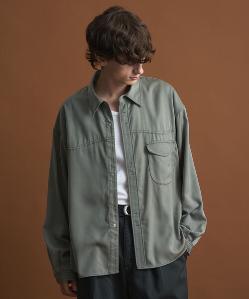 PUBLIC TOKYO（パブリックトウキョウ）の「【SHIOTA × PUBLIC TOKYO】ウエスタンキュプラシャツ（シャツ/ブラウス・メンズ・オフホワイト/セージグリーン/ライトブルー・1/2）」の10枚目の写真