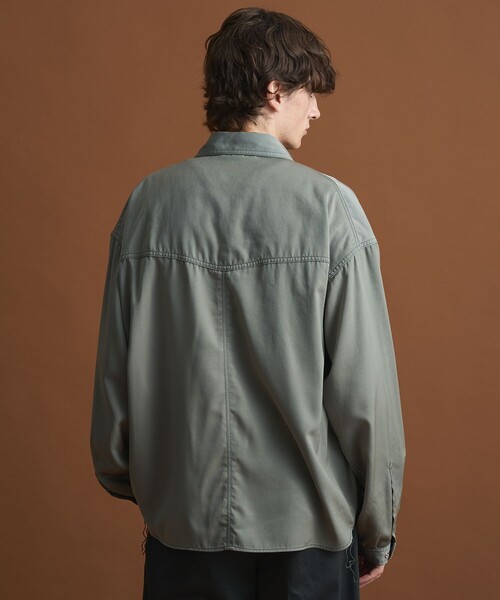 PUBLIC TOKYO（パブリックトウキョウ）の「【SHIOTA × PUBLIC TOKYO】ウエスタンキュプラシャツ（シャツ/ブラウス・メンズ・オフホワイト/セージグリーン/ライトブルー・1/2）」の13枚目の写真