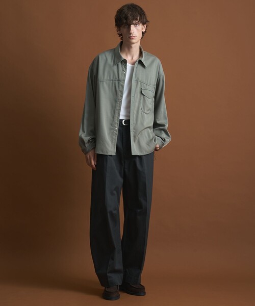 PUBLIC TOKYO（パブリックトウキョウ）の「【SHIOTA × PUBLIC TOKYO】ウエスタンキュプラシャツ（シャツ/ブラウス・メンズ・オフホワイト/セージグリーン/ライトブルー・1/2）」の14枚目の写真