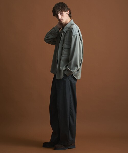 PUBLIC TOKYO（パブリックトウキョウ）の「【SHIOTA × PUBLIC TOKYO】ウエスタンキュプラシャツ（シャツ/ブラウス・メンズ・オフホワイト/セージグリーン/ライトブルー・1/2）」の16枚目の写真