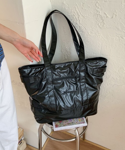 Vipoa(ヴィポア)の「LOGO BIG TOTE BAG(トートバッグ・レディース・ホワイト/ブラック/シルバー・FREE)」の10枚目の写真