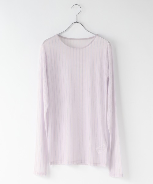 LOWRYS FARM（ローリーズファーム）の「アソートシアープルオーバーＬＳ　600772（Tシャツ/カットソー・レディース・アイボリー/チェック/イエロー/ブラック/ピンク/ホワイト/ネイビー/ブルー・FREE）」の7枚目の写真